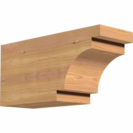 Ekena Millwork Mediterranean Smooth Rafter Tail, Western Red Cedar, 5 1/2"W x 8"H x 16"L RFT06X08X16MED00SWR
